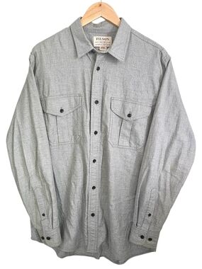 Filson Lightweight Alaskan Guide Shirt in heather grey Size M